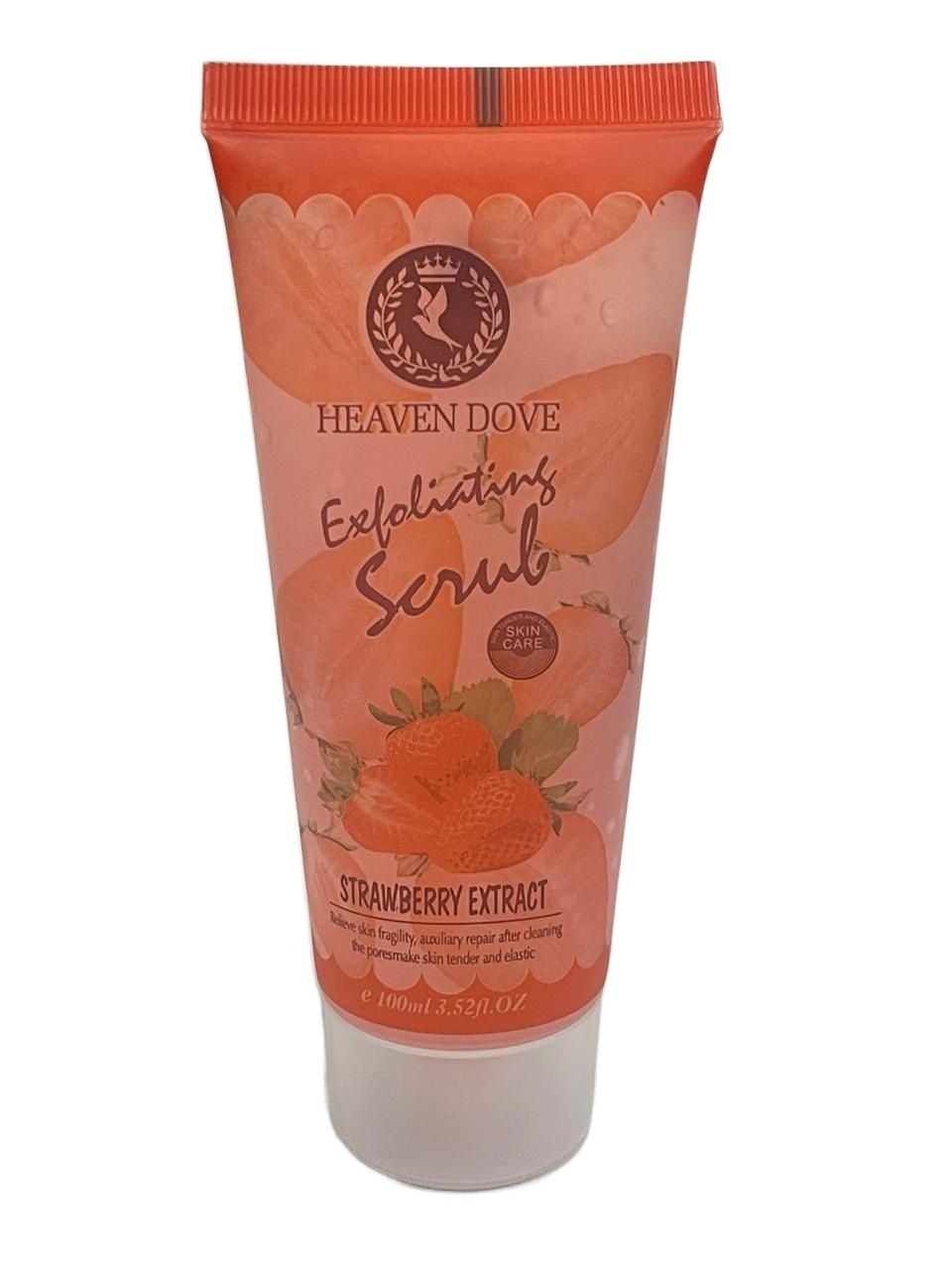 Heaven Dove Face Exfolaiting Scrub Strawberry Extract Nourishing and Moisturizing 100ml