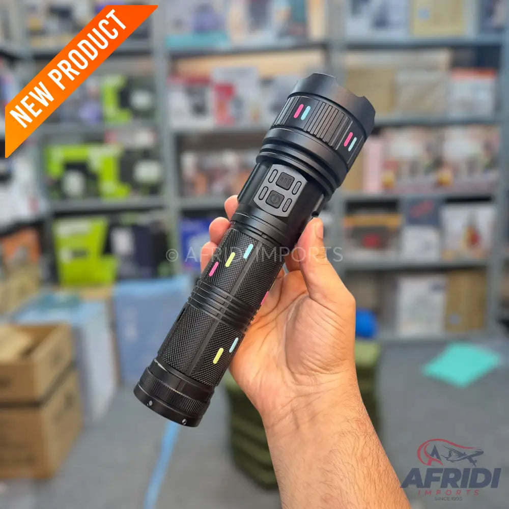 2KM Powerful Zooming Flashlight - UK Lot