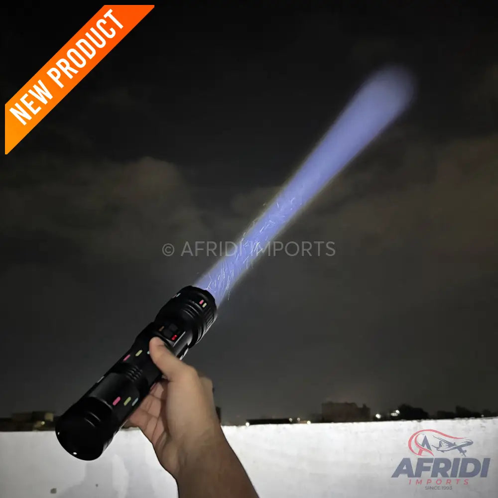 2KM Powerful Zooming Flashlight - UK Lot