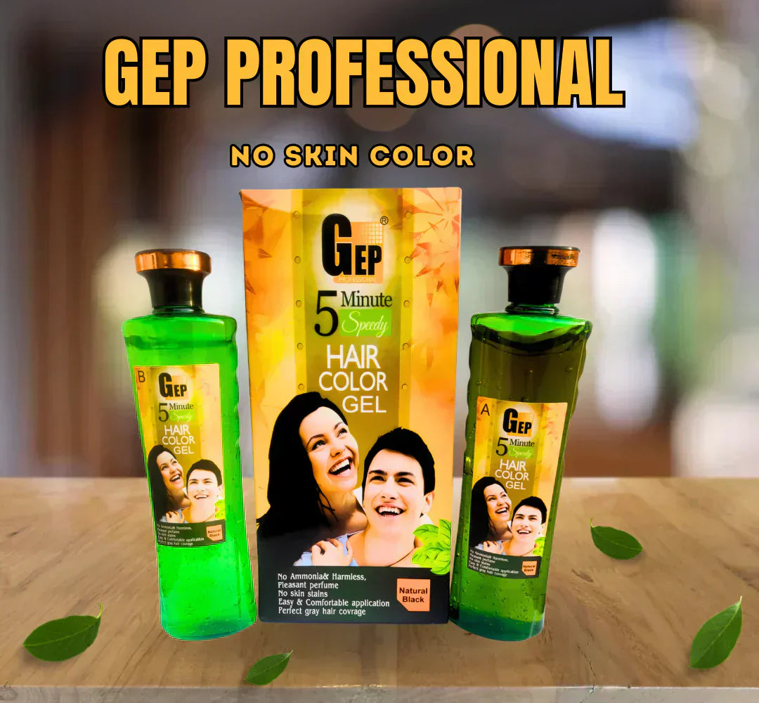 GEP PROFESSIONAL 5 MIN SPEEDY HAIR COLOR GEL || 2 BOTTLE || 1000 ML ||