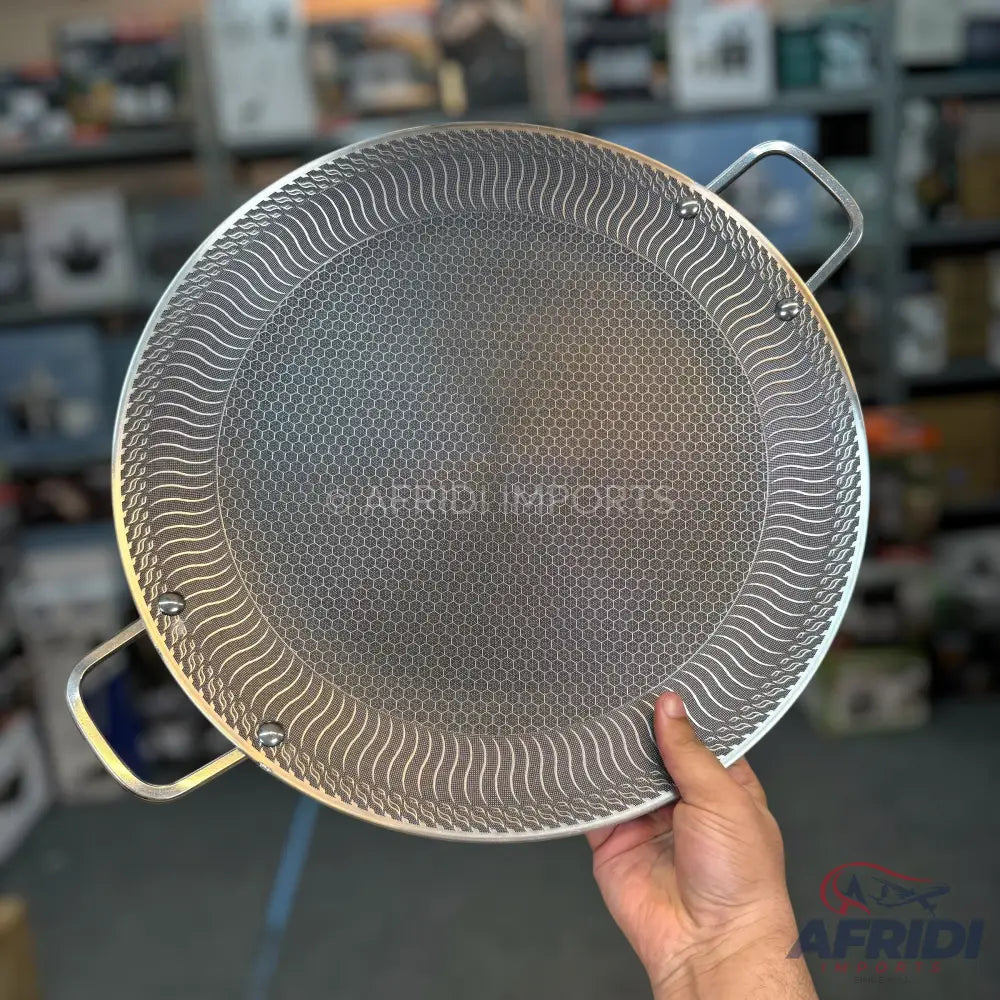 Dual Laser Crafted Honeycomb Tawa - Lot Imported