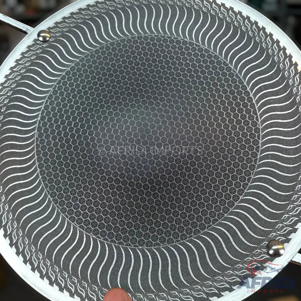 Dual Laser Crafted Honeycomb Tawa - Lot Imported