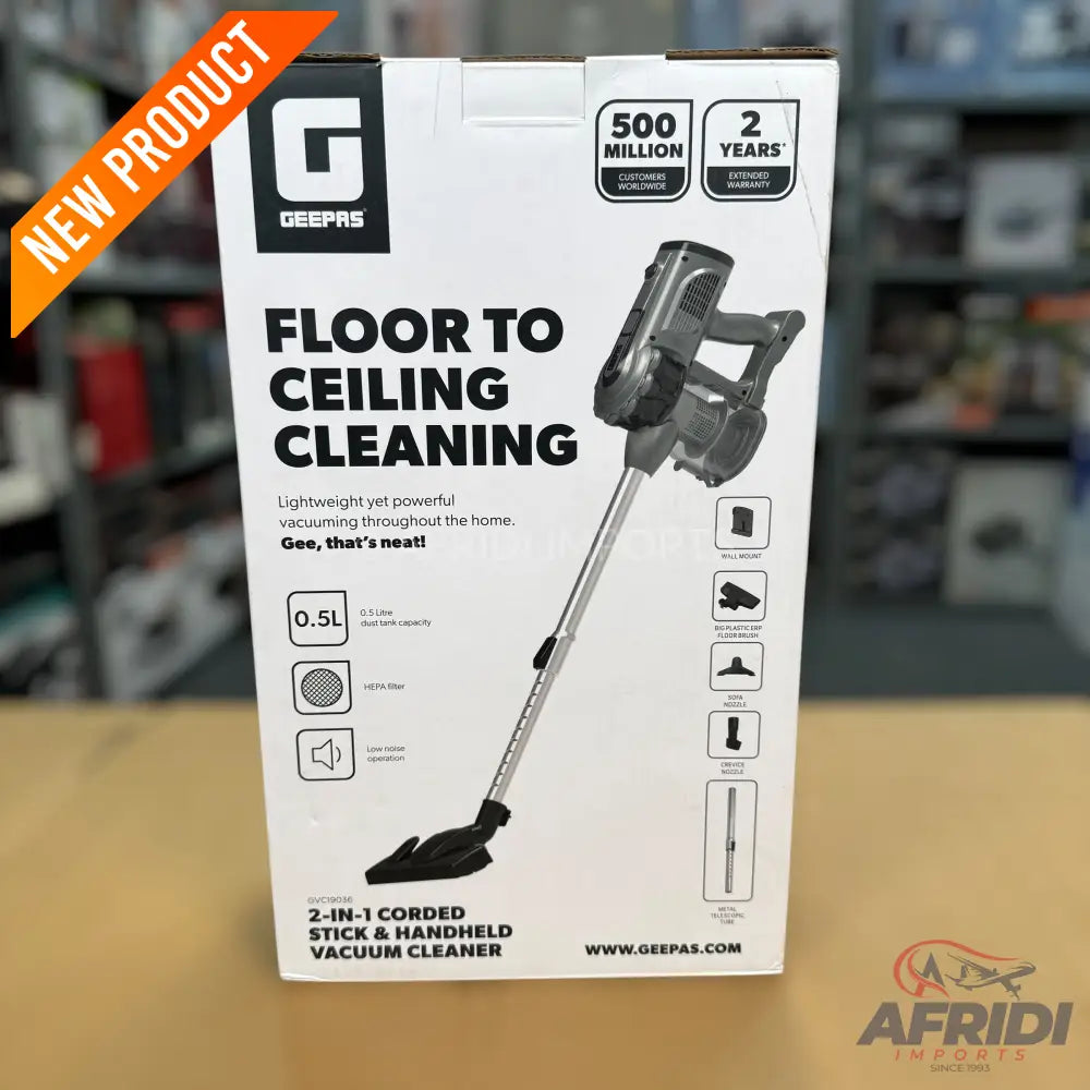 Geepas 0.5L Electric Vacuum Cleaner (2-Years Local Warranty)