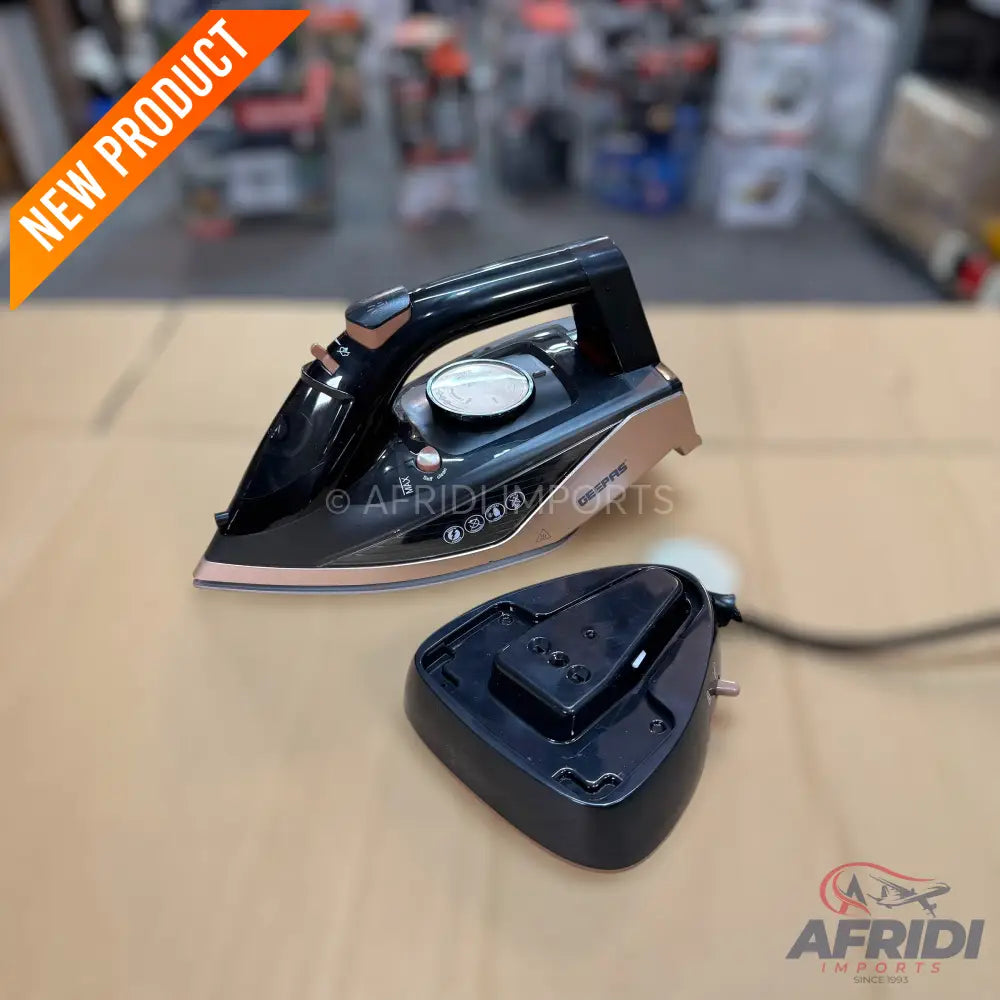 Geepas Cord & Cordless Ceramic Steam Iron || Original Product + 2-Year Local Warranty