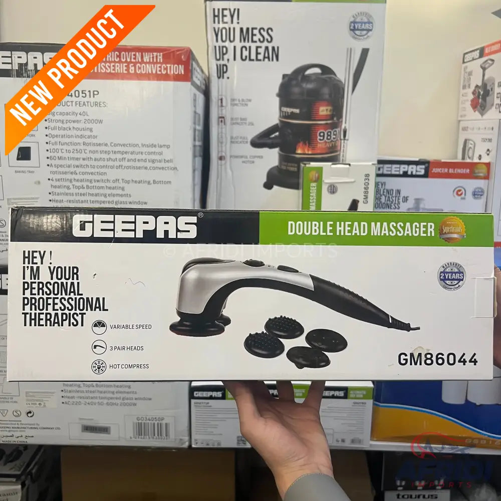 Geepas Double Head Massager GM86044 || Original Product + 2-Year Local Warranty