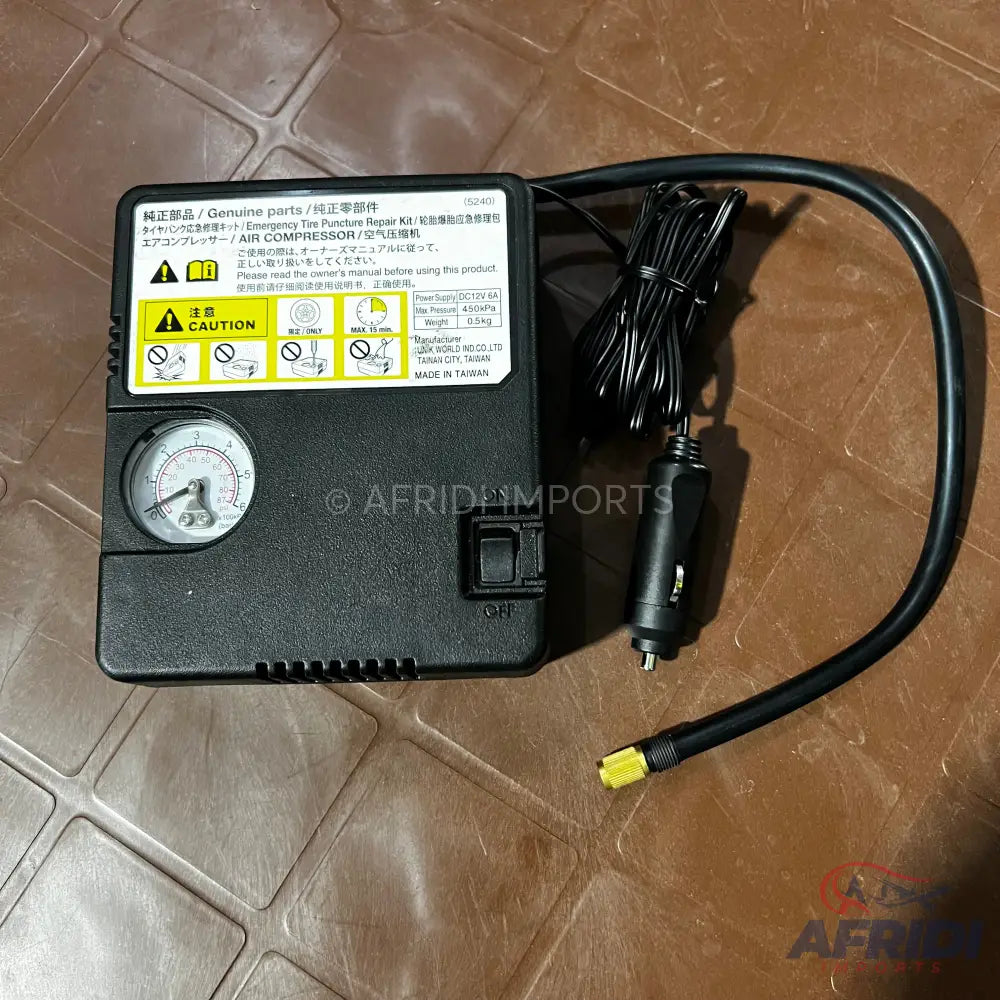 GENUINE TYRE INFLATOR Air Compressor - Made in Taiwan - Lot Import