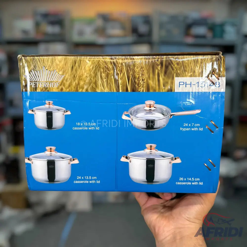 German Lot Peterhof 8 Piece Cookware Set