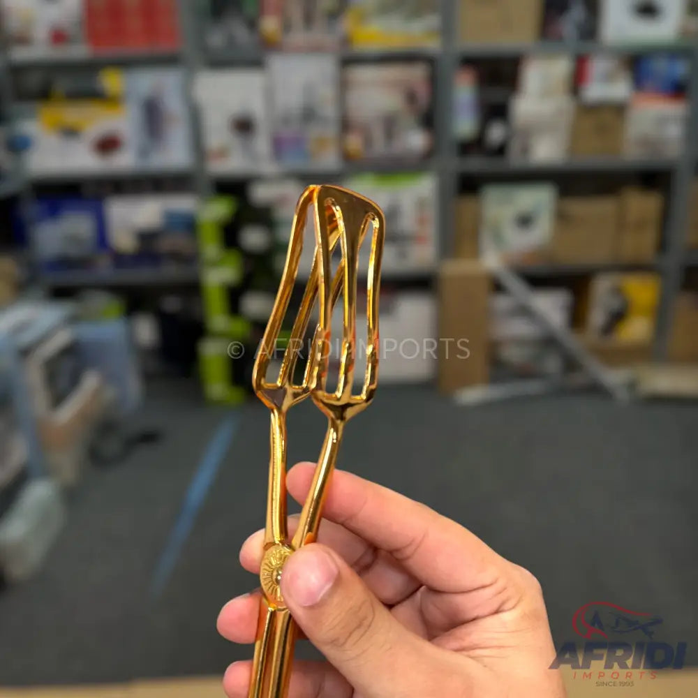 Golden Serving Tongs