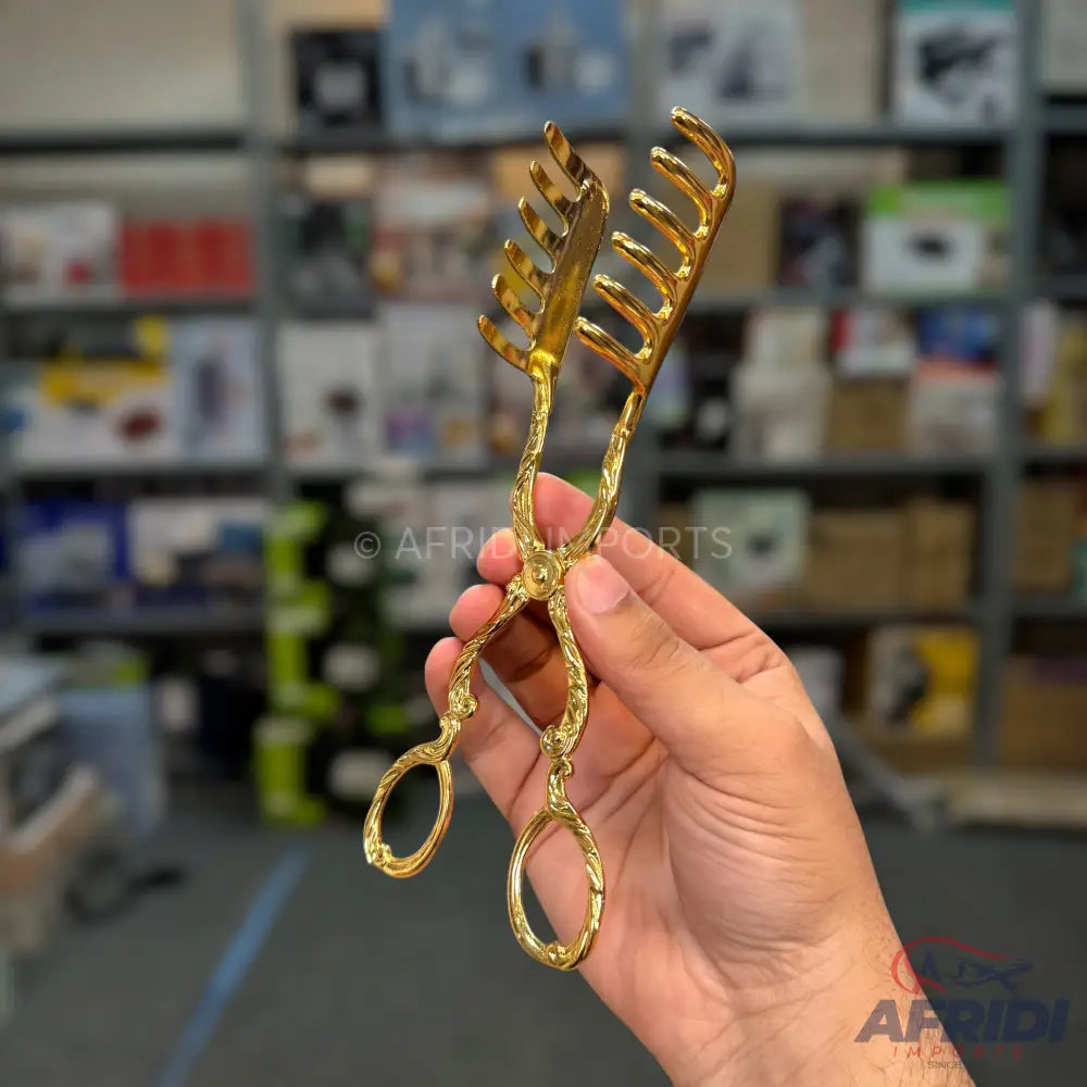 Golden Serving Tongs
