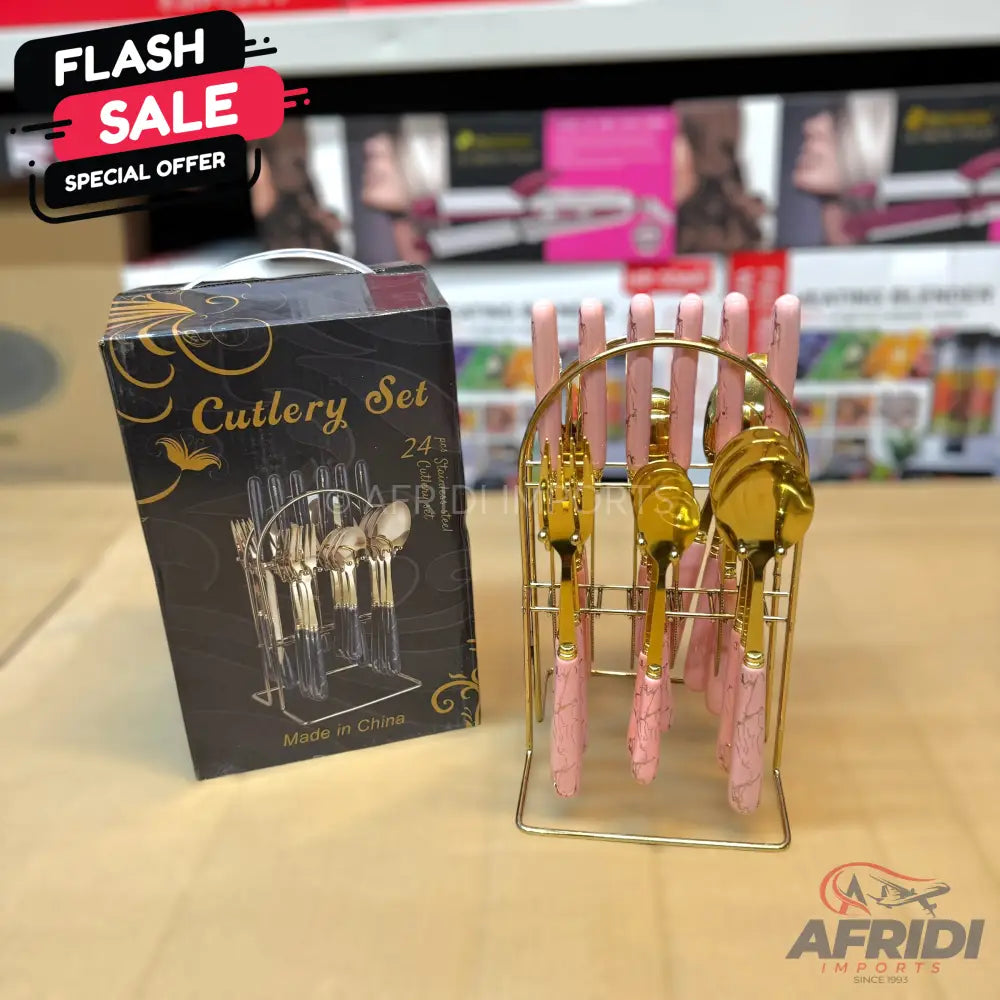 Lot Imported 24 Piece Cutlery Set 6 Person Set