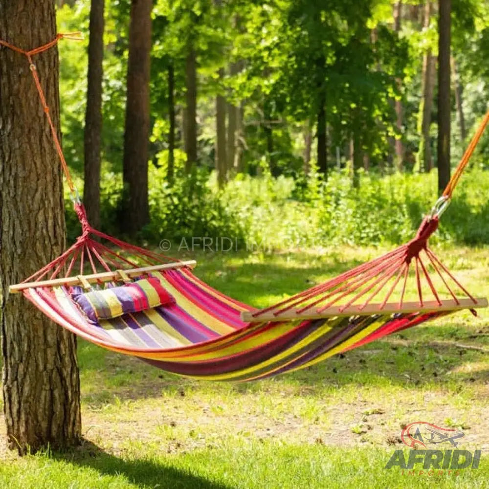 Lot Imported Wooden Camping Hammock