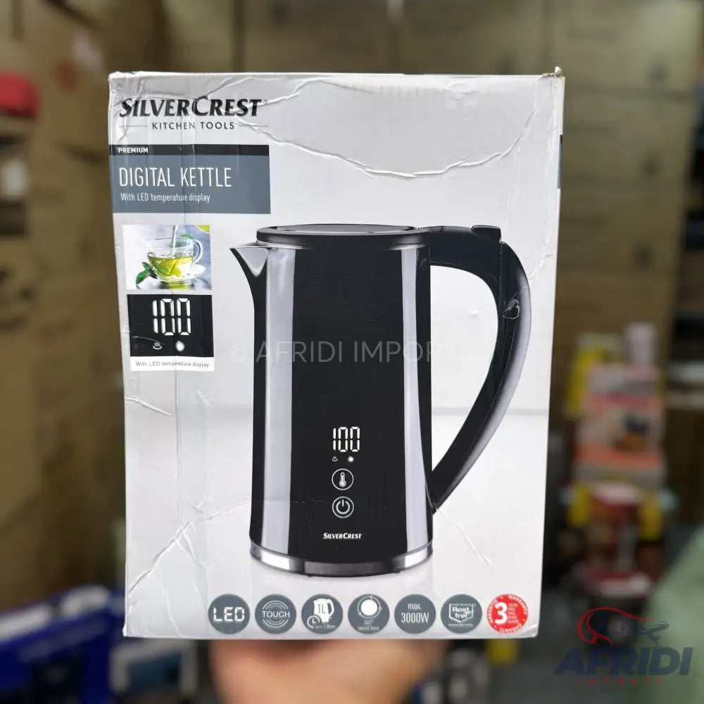 Silver Crest 1.7L Digital Kettle - German Lot