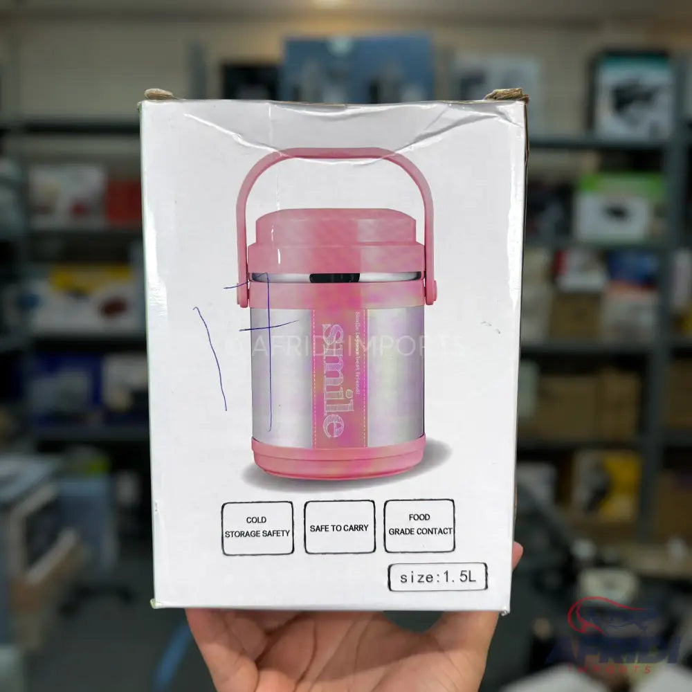 Smile 1.4L Stainless Steel Lunch Box