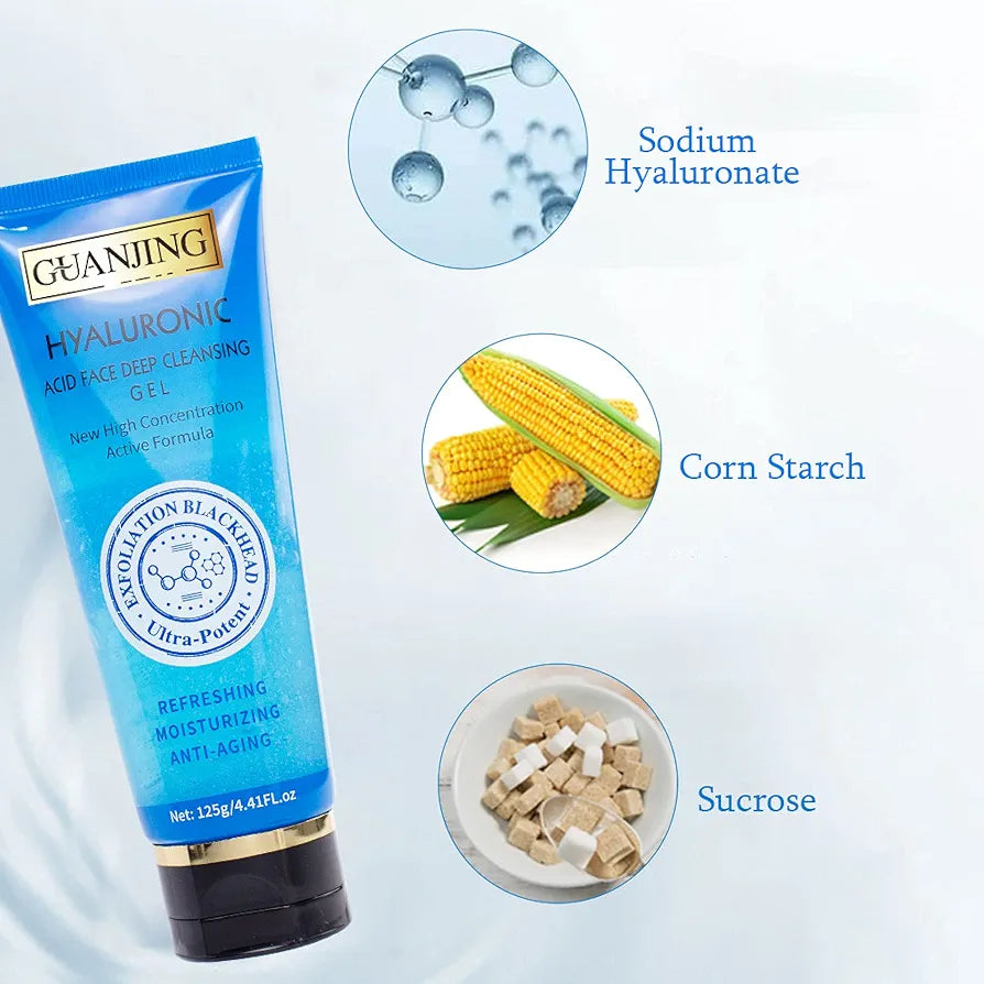 Guanjing Hyaluronic Acid Face Deep Cleansing Gel 125g.