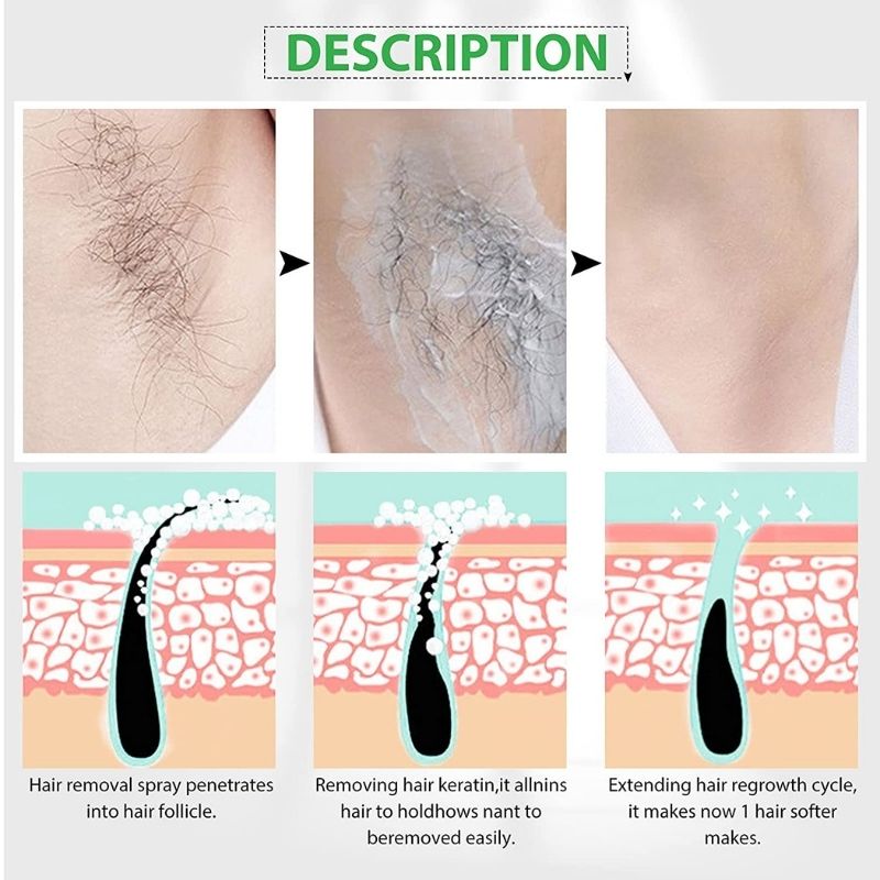 HEAVEN DOVE MOULT HAIR REMOVAL SPRAY || SMOTH CLEAN SKIN