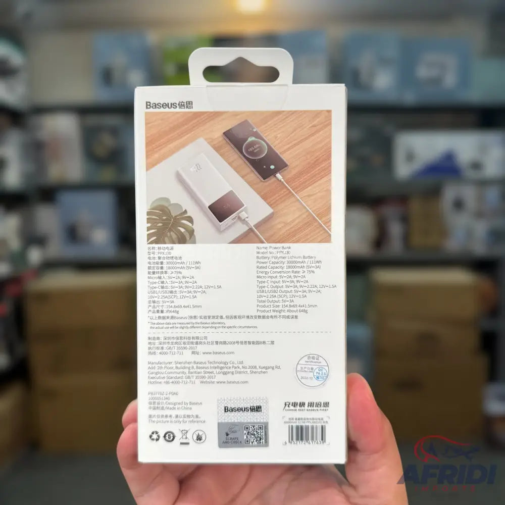 Baseus 22.5W 30,000mAH Power Bank