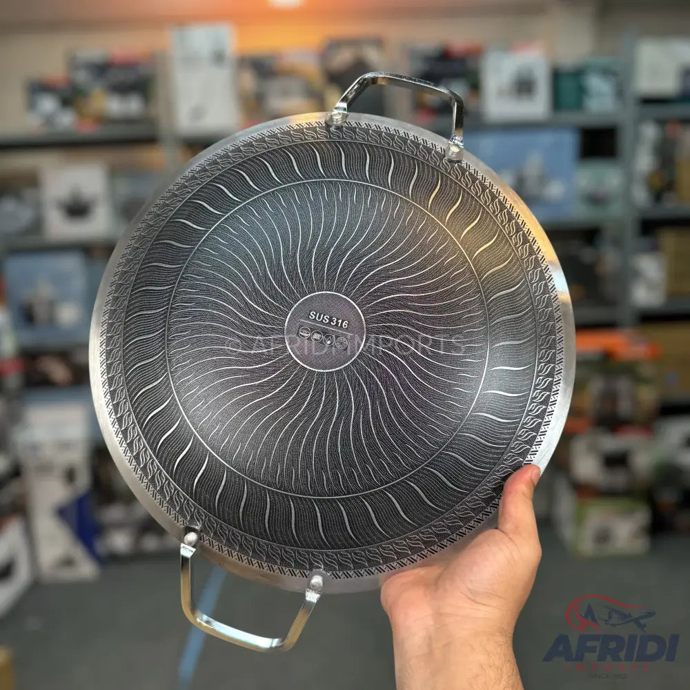 Dual Laser Crafted Honeycomb Tawa - Lot Imported