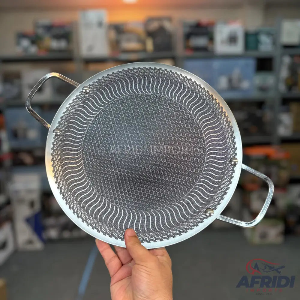 Dual Laser Crafted Honeycomb Tawa - Lot Imported