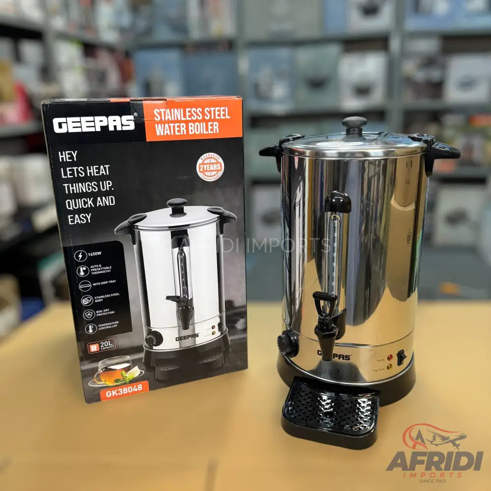 Geepas 20L Stainless Steel Water Boiler (2-Years Local Warranty)