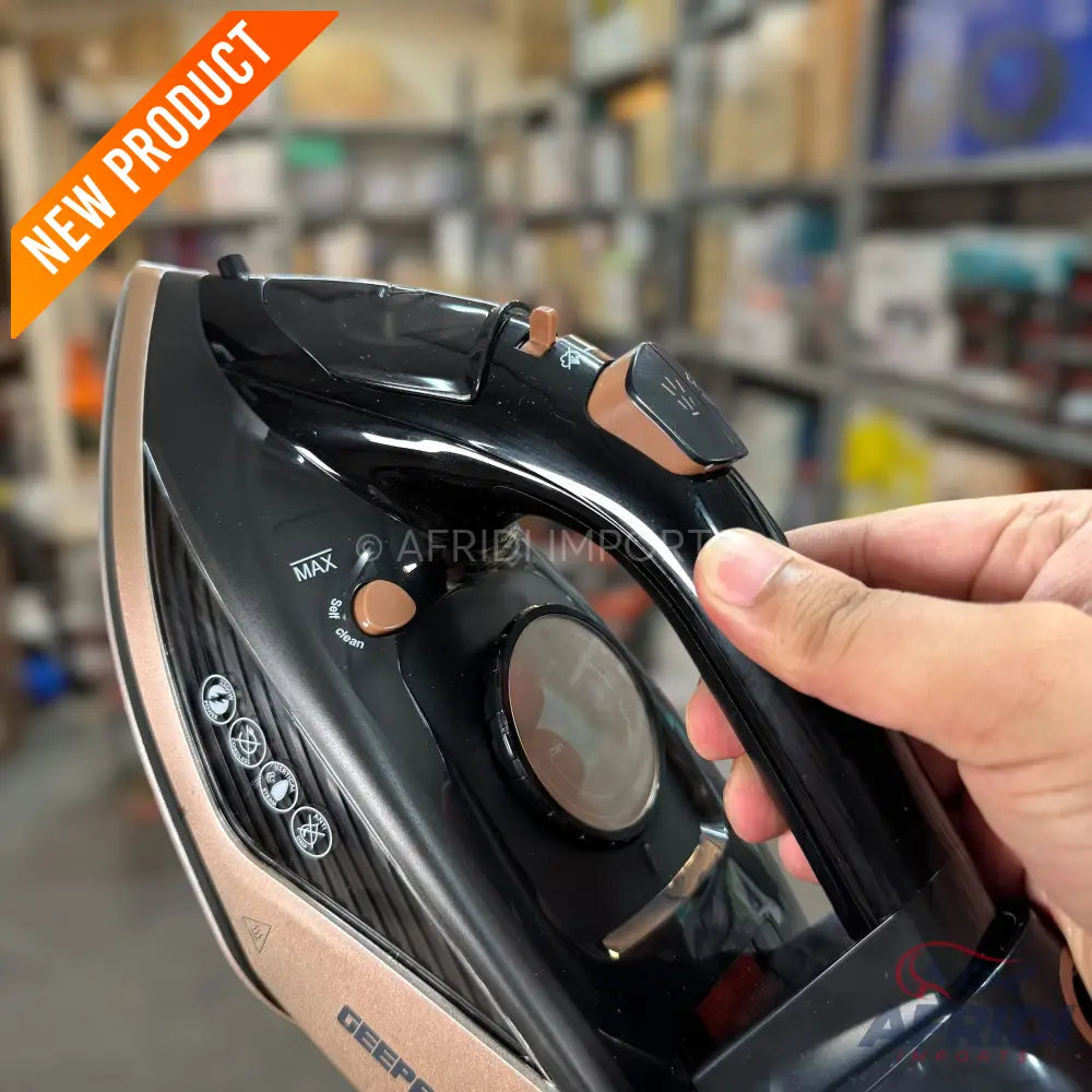 Geepas Cord & Cordless Ceramic Steam Iron || Original Product + 2-Year Local Warranty