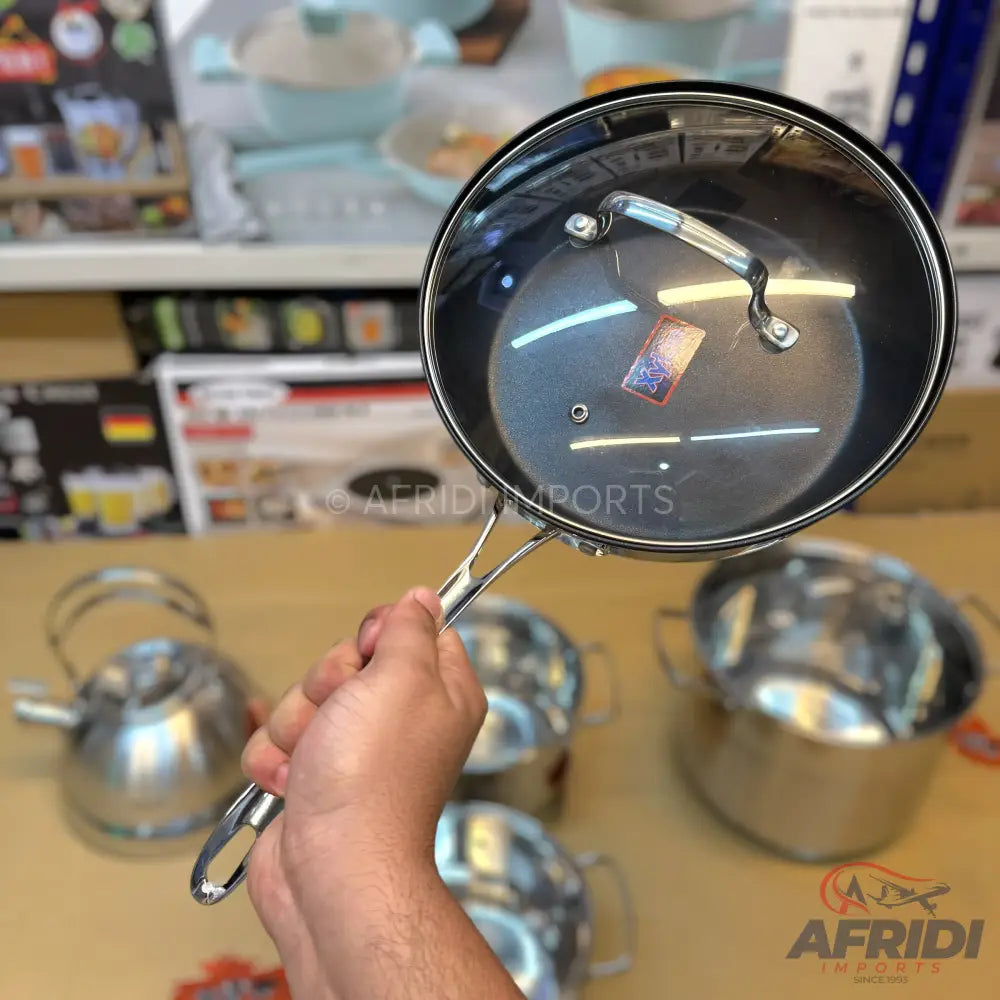 German Lot Imported Hoffner 12 Piece Cookware set with Kettle