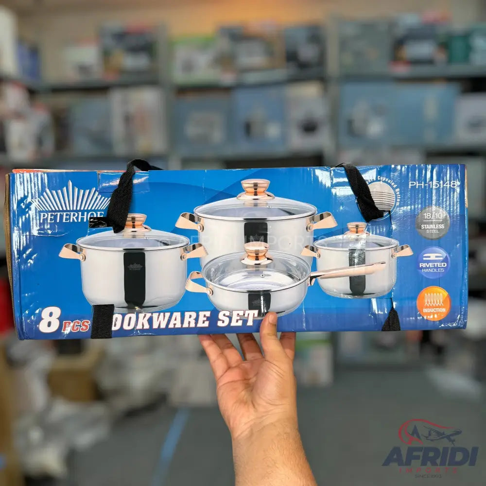 German Lot Peterhof 8 Piece Cookware Set