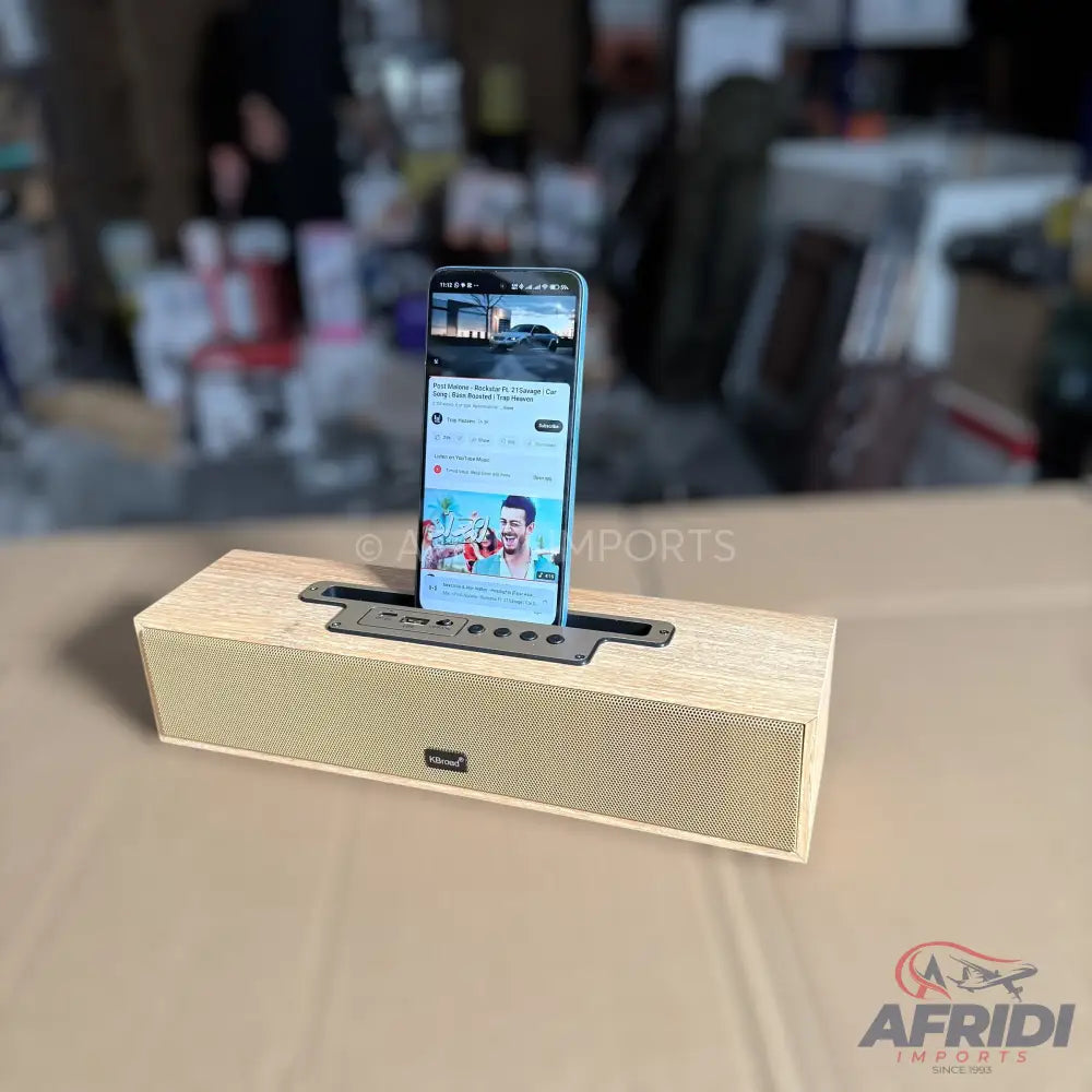 KBroad Wooden Bluetooth Speaker - Mobile Stand