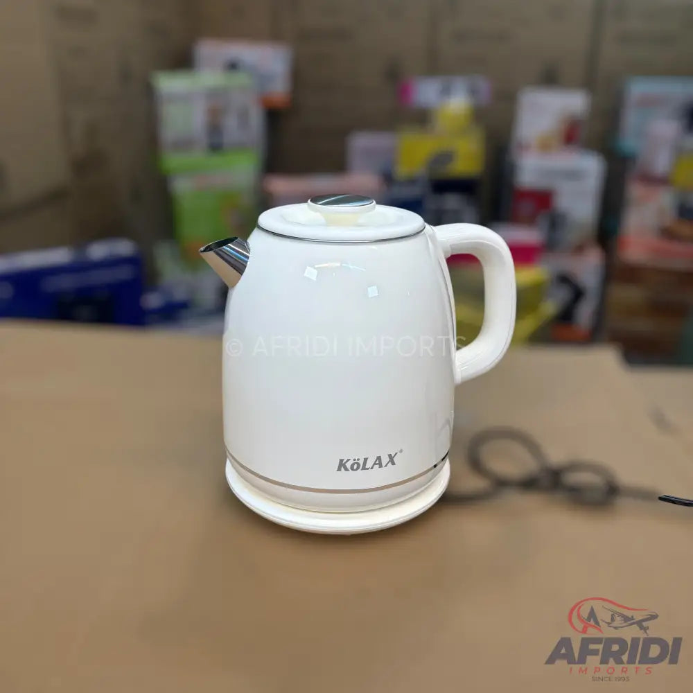 Kolax 2L White Electric Kettle - German Lot