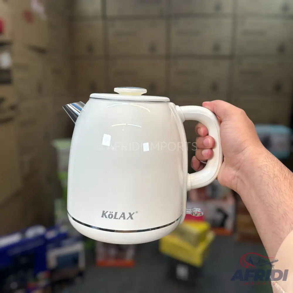 Kolax 2L White Electric Kettle - German Lot