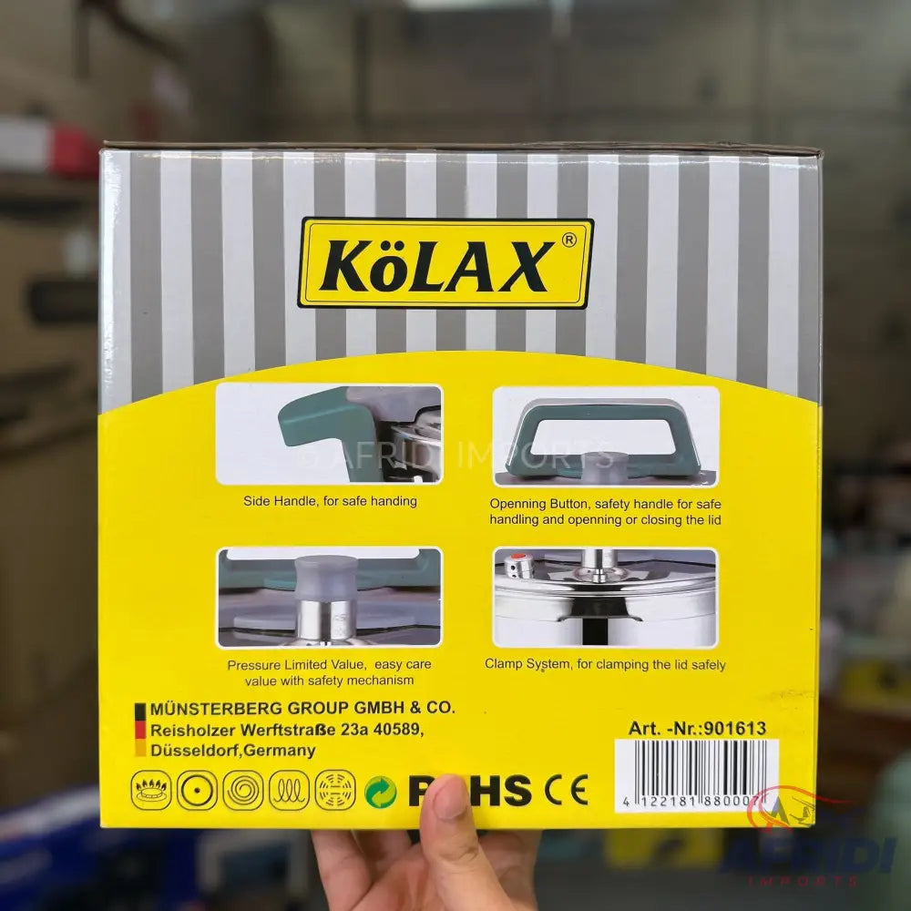Kolax 5L Pressure Cooker - German Lot