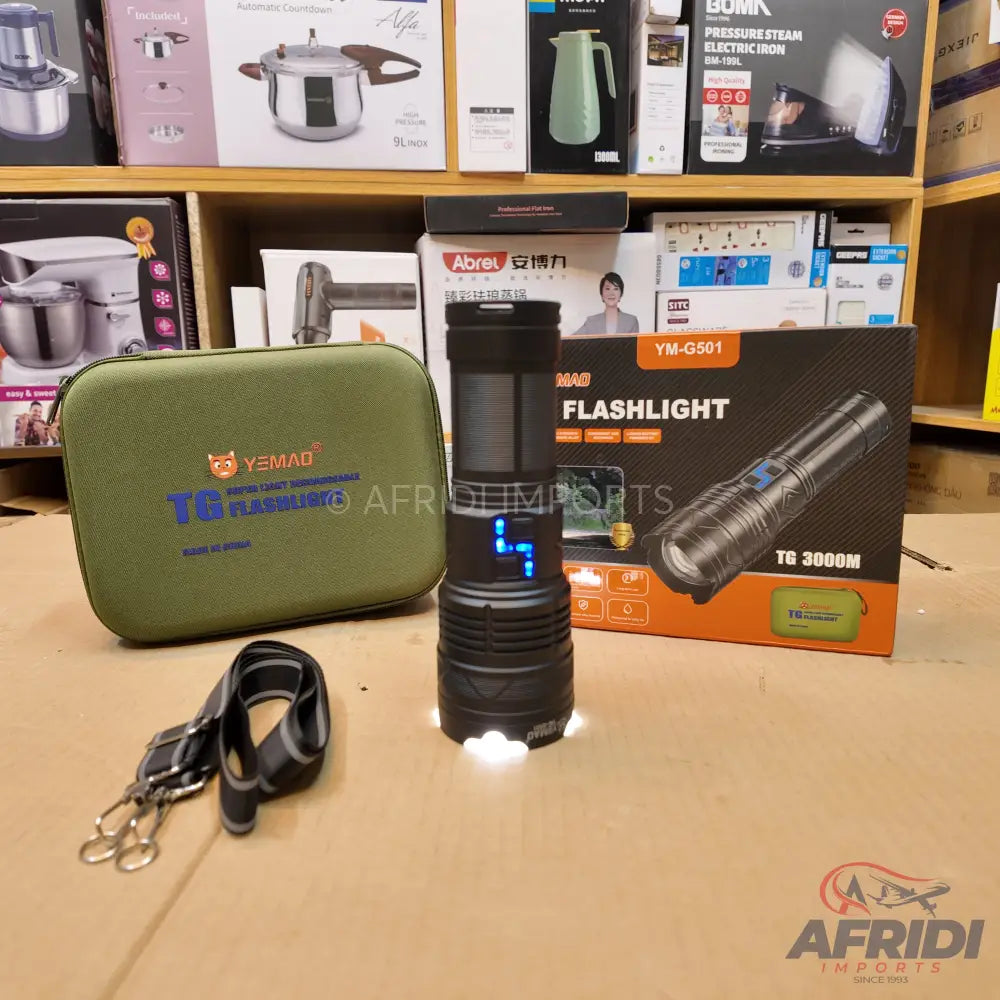 Lot Imported 1KM Range High Beem Flashlight YM-G501