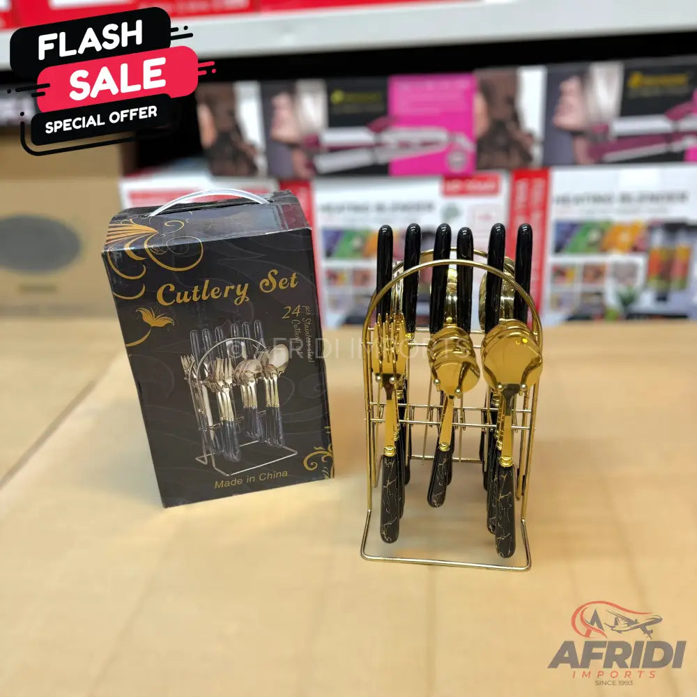 Lot Imported 24 Piece Cutlery Set 6 Person Set