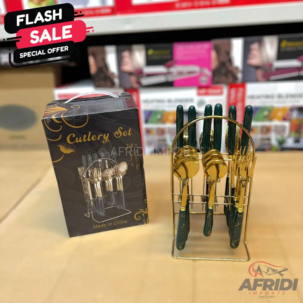 Lot Imported 24 Piece Cutlery Set 6 Person Set