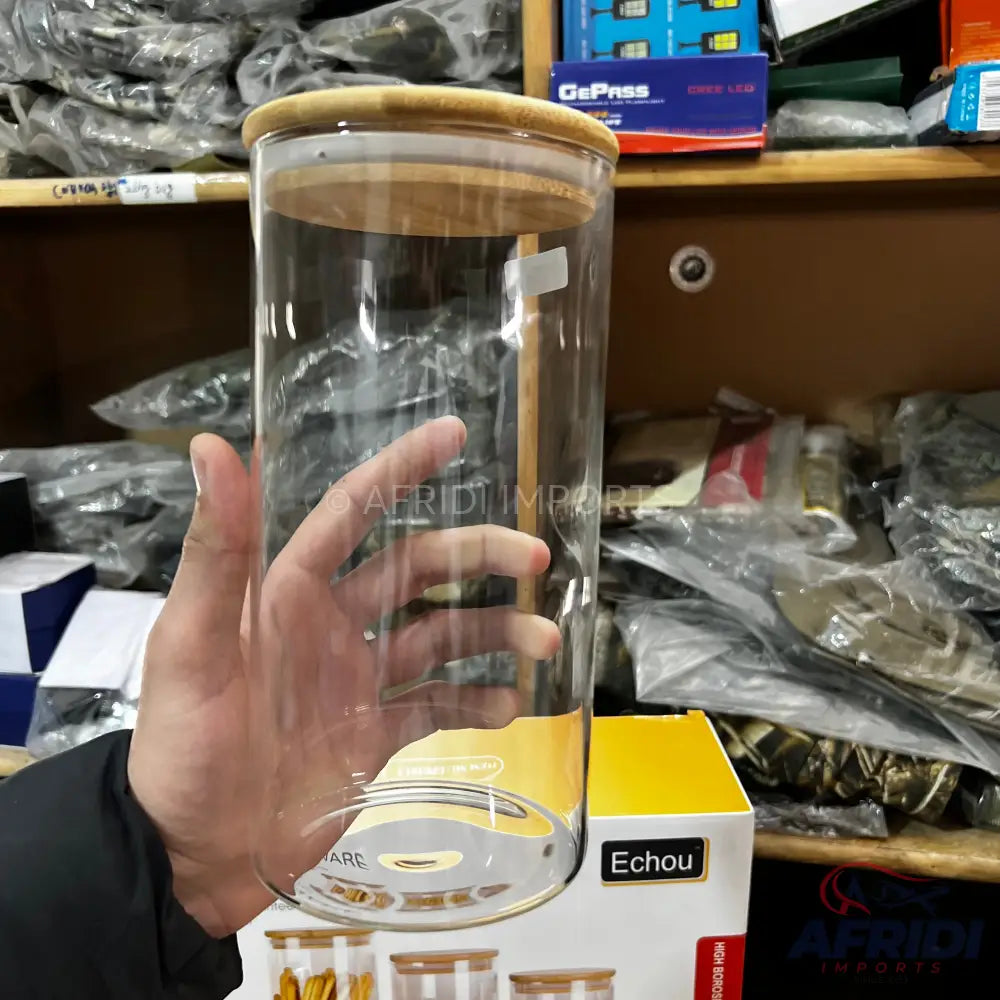 Lot Imported 3-in-1 Glass Jar Set