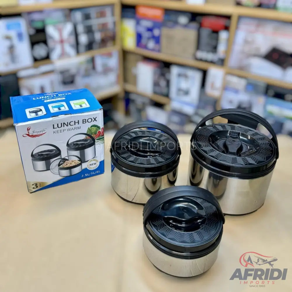 Lot Imported 3 Piece Lunch Box Set