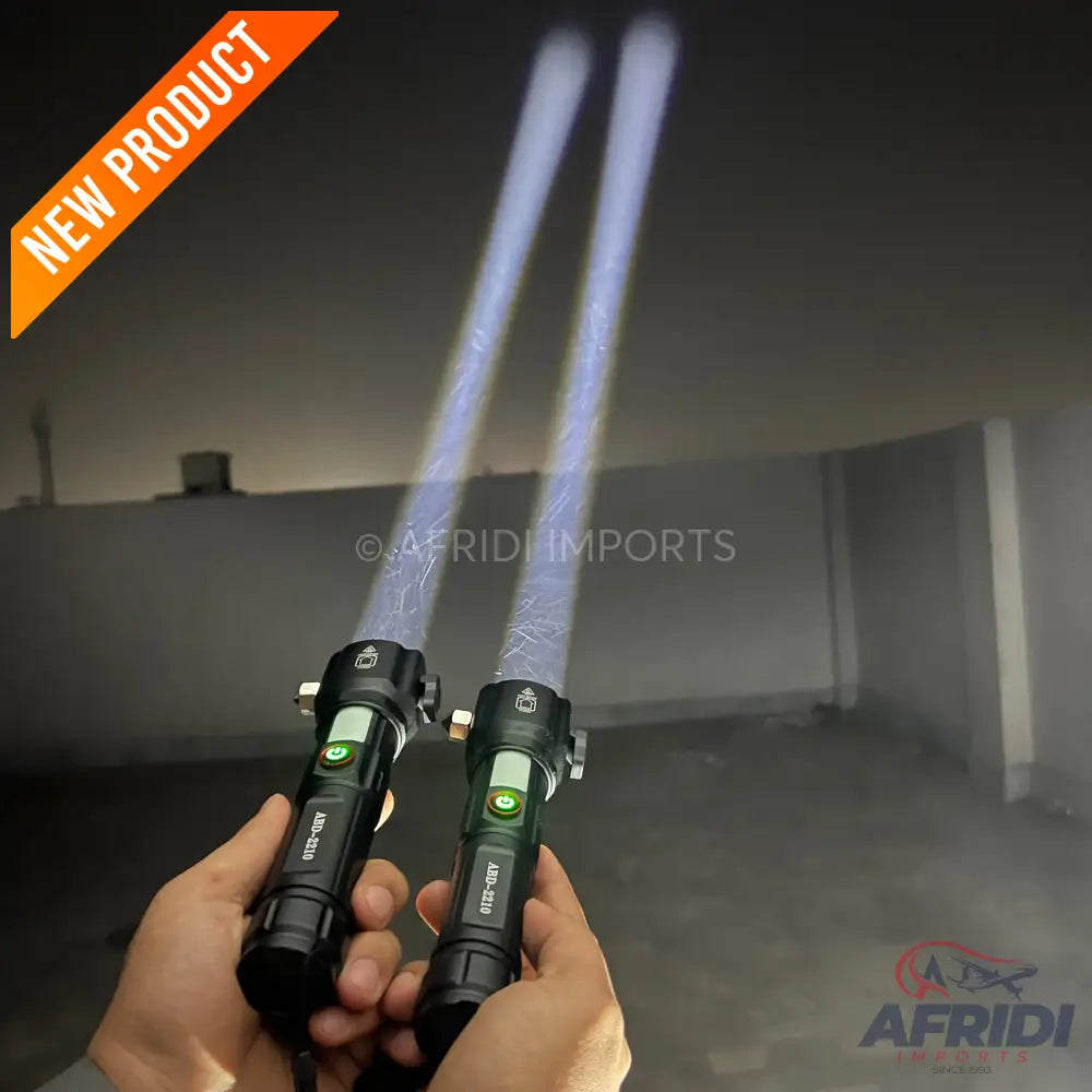 Lot Imported 5-in-1 Rechargeable Flashlight & PowerBank - 1KM Range