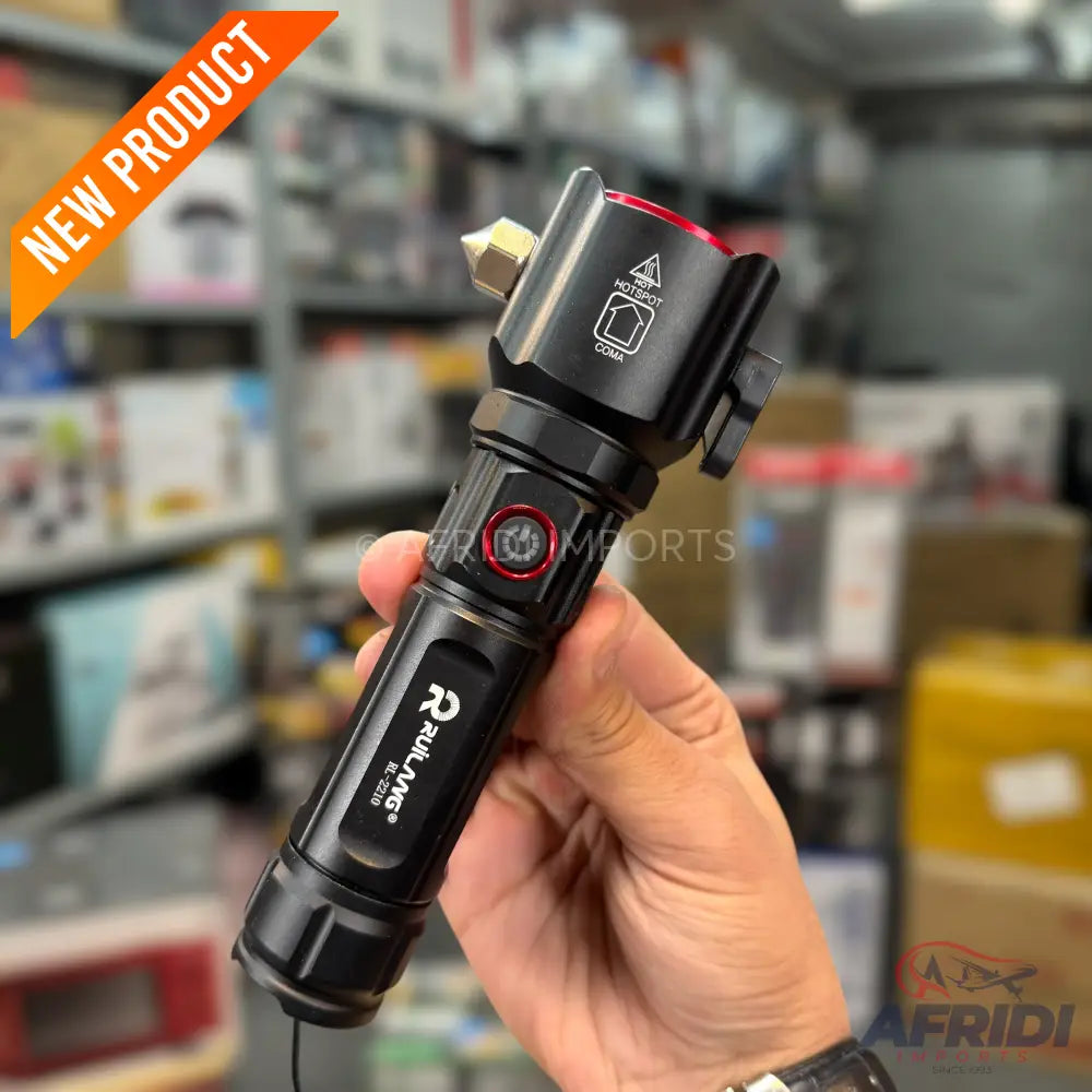 Lot Imported 5-in-1 Rechargeable Flashlight & PowerBank - 1KM Range