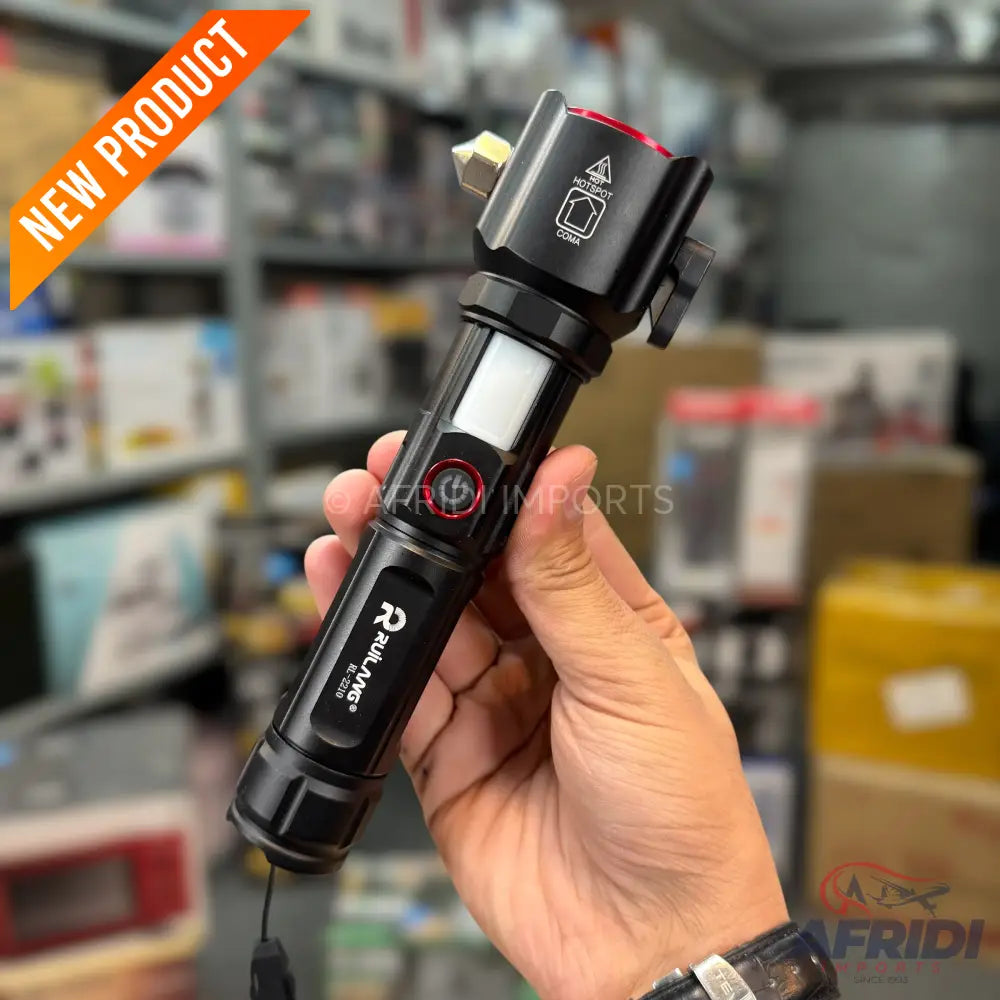 Lot Imported 5-in-1 Rechargeable Flashlight & PowerBank - 1KM Range