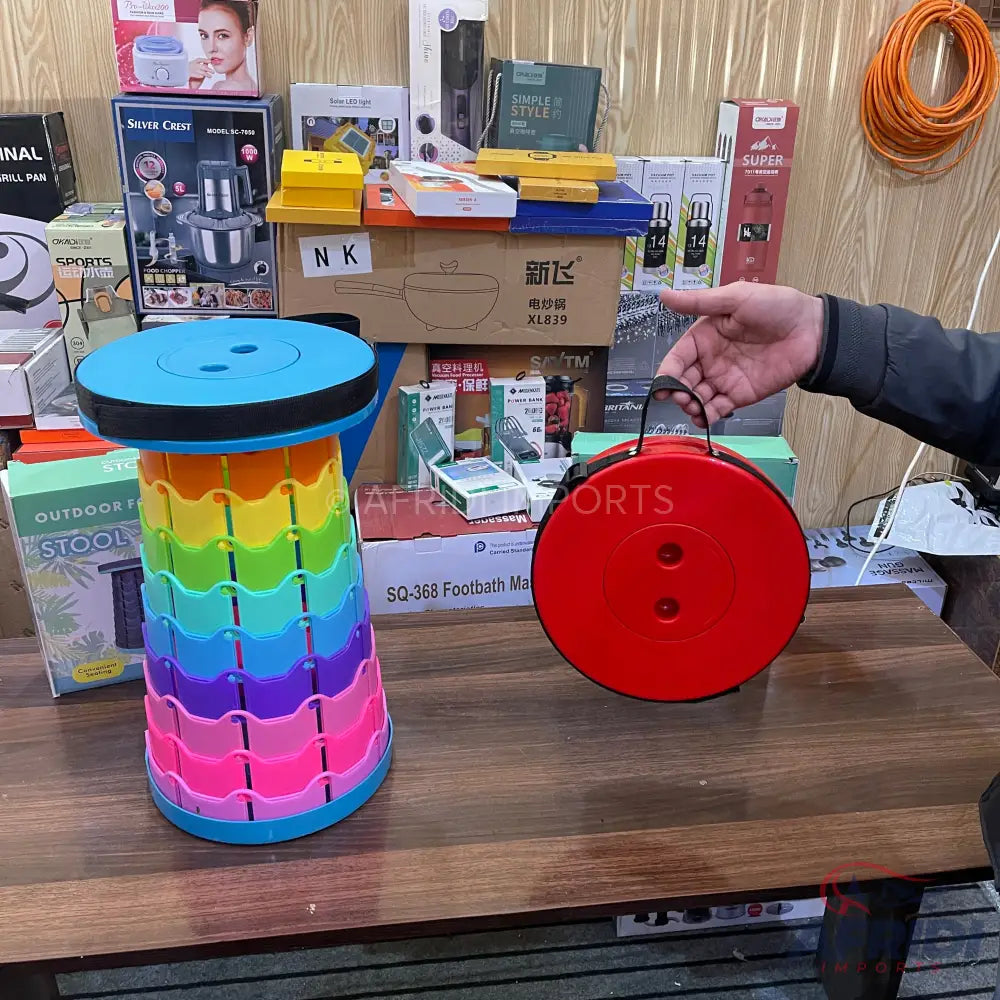 Lot Imported Folding Carrying Stool