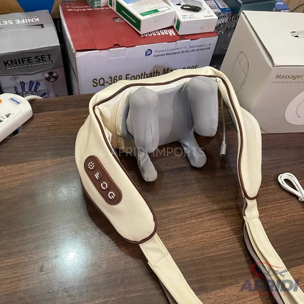 Lot Imported Neck & Shoulder Massager with Leater Cover