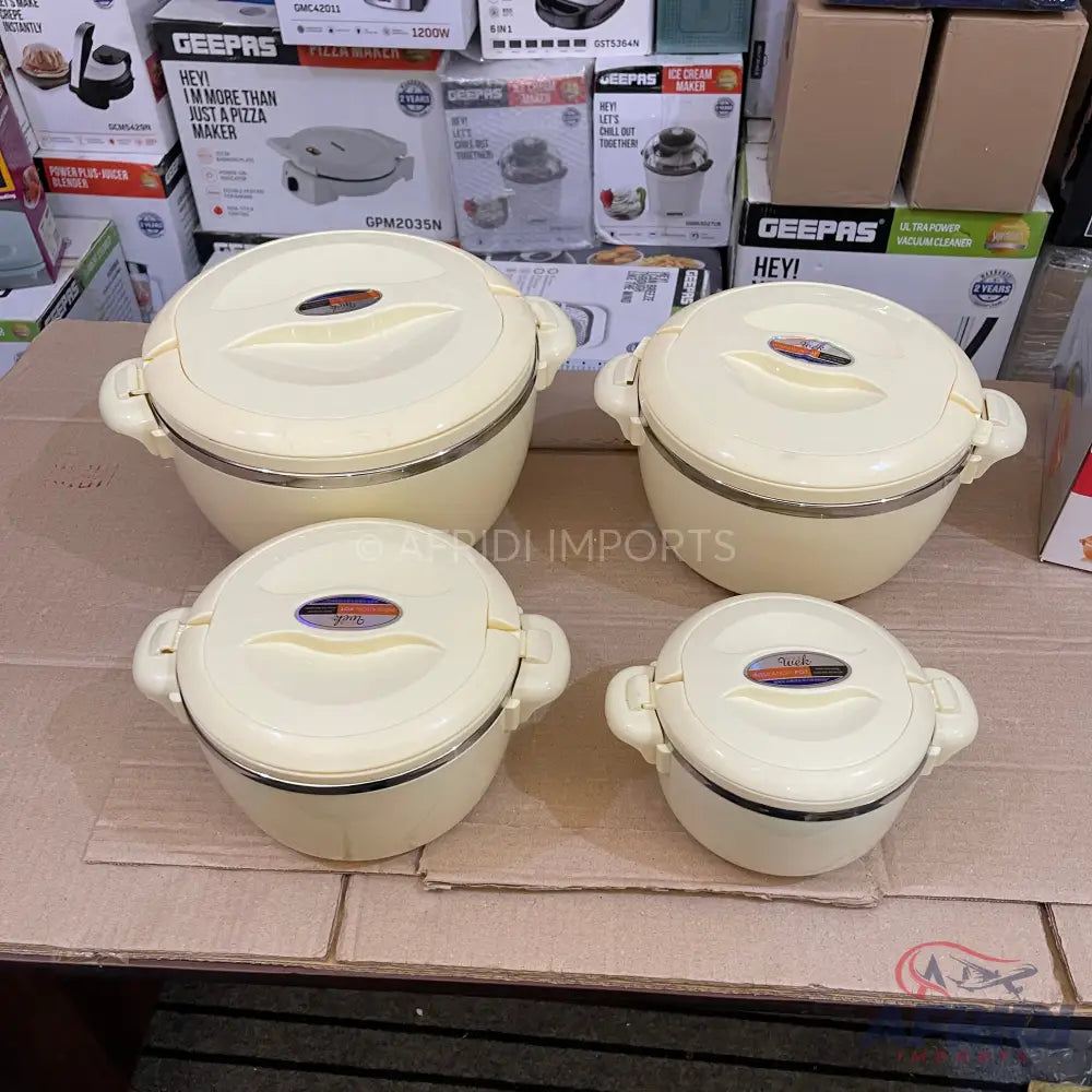 Lot Imported Workang 4 Piece Insulated Pot