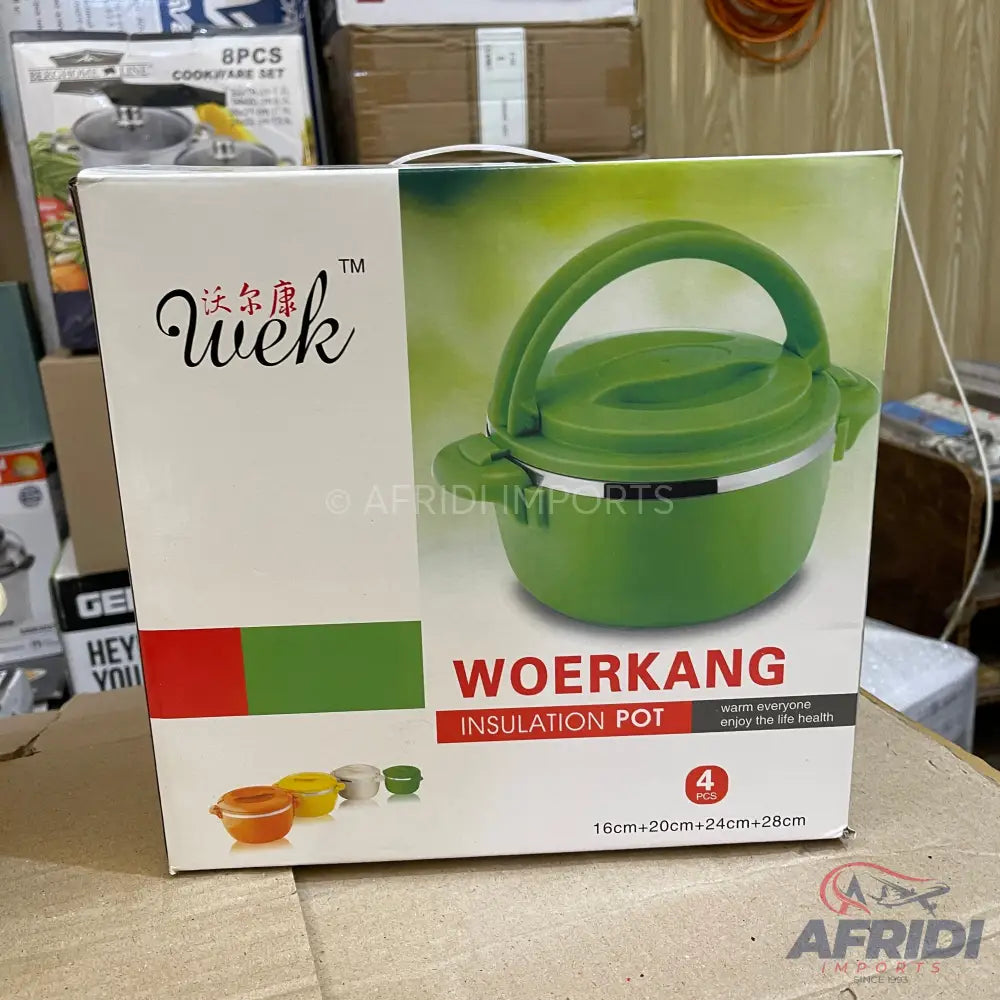 Lot Imported Workang 4 Piece Insulated Pot