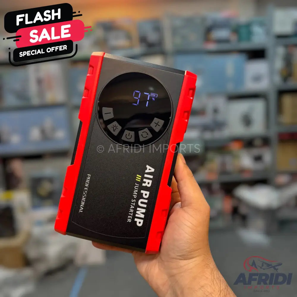 Rechargeable 2-in-1 Tire Inflator & Jump Starter