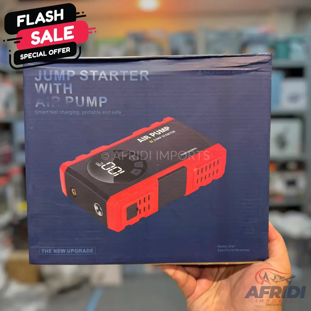 Rechargeable 2-in-1 Tire Inflator & Jump Starter