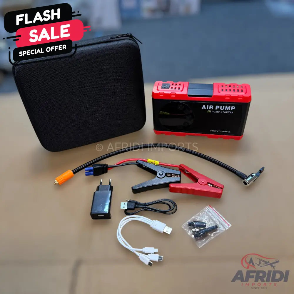 Rechargeable 2-in-1 Tire Inflator & Jump Starter